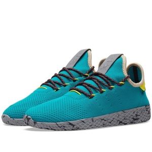 Teal ADIDAS x PHARRELL WILLIAMS HU Tennis Shoe